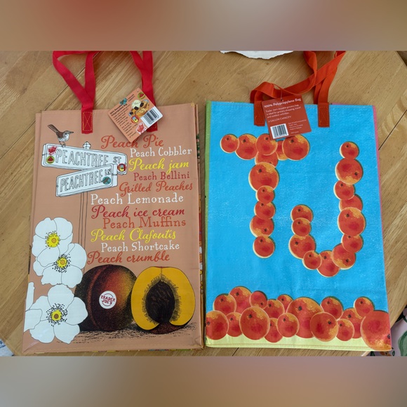 Trader Joe’s Reusable Tote Bags 2-Pack Florida & Georgia 🐊🍑 - Picture 3 of 6